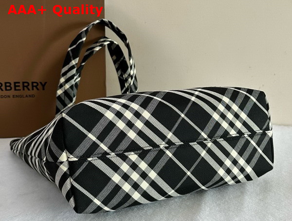 Burberry Check Tote in Black and Calico Replica