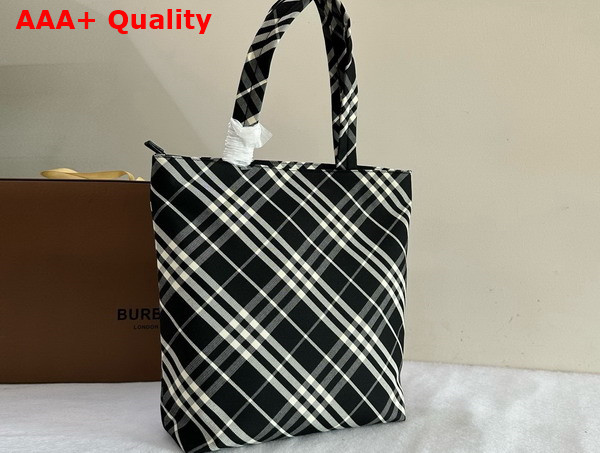 Burberry Check Tote in Black and Calico Replica