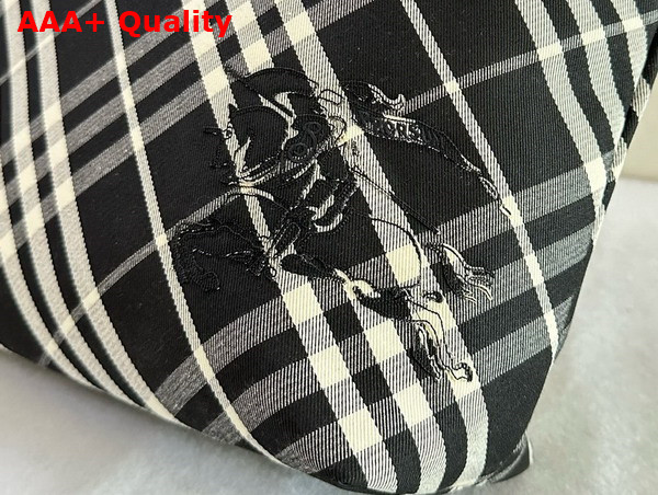Burberry Check Tote in Black and Calico Replica