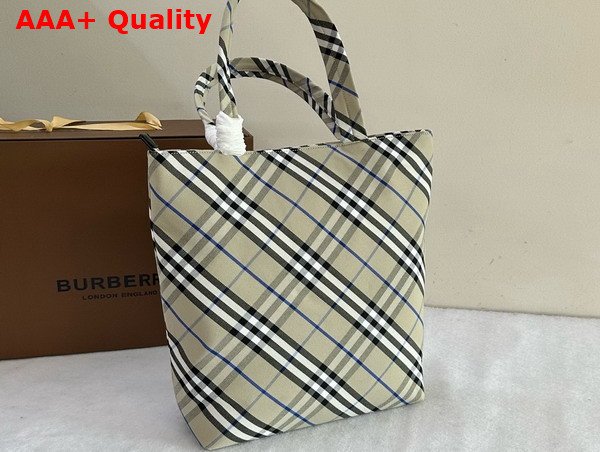 Burberry Check Tote in Lichen Replica