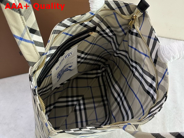 Burberry Check Tote in Lichen Replica