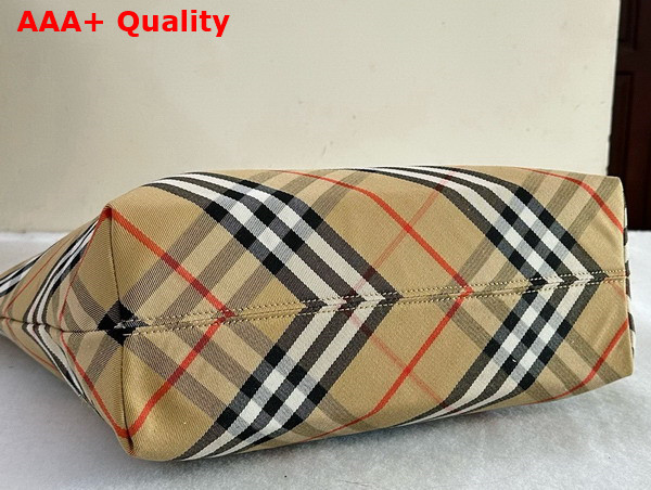 Burberry Check Tote in Sand Replica