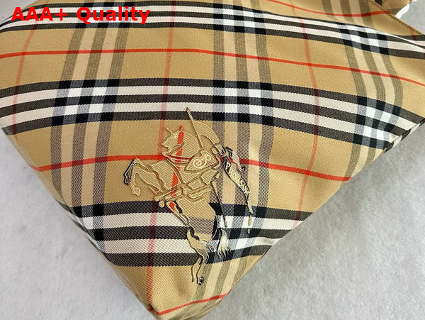 Burberry Check Tote in Sand Replica