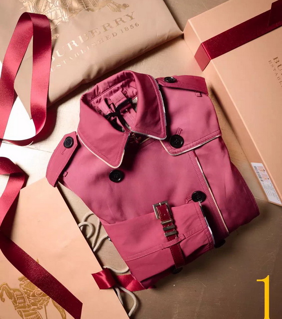 Burberry Check Trim Cotton Gabardine Trench Coat in Burgundy for Sale