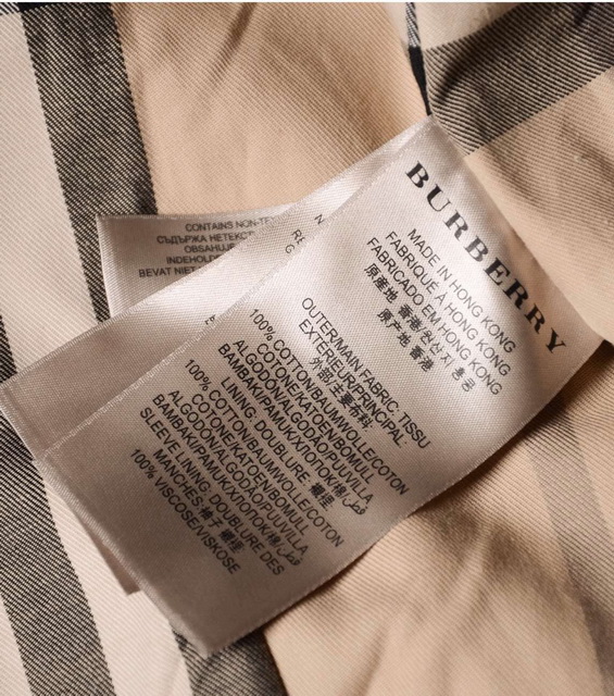 Burberry Check Trim Cotton Gabardine Trench Coat in Burgundy for Sale