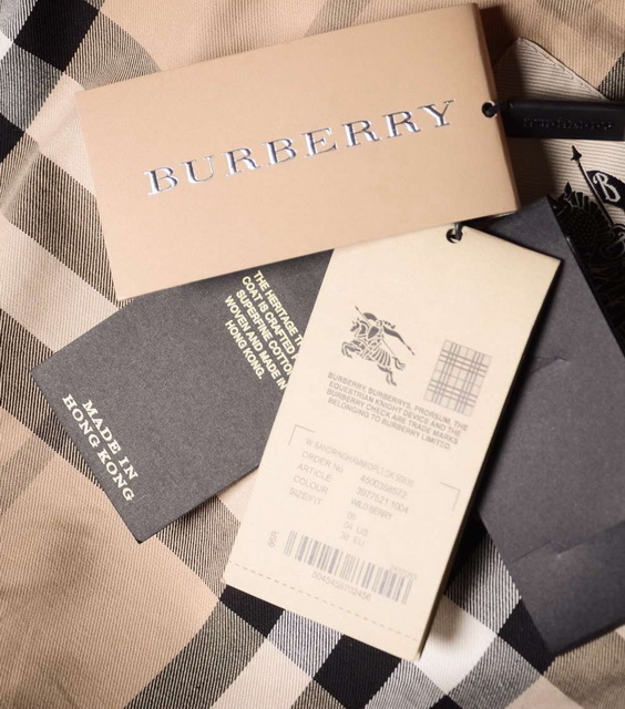 Burberry Check Trim Cotton Gabardine Trench Coat in Navy for Sale