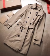 Burberry Chelsea Long Heritage Trench Coat in Stone Color for Sale