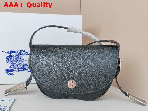 Burberry Chess Satchel in Black Full Grain Calf Leather Replica