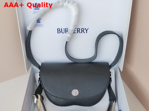 Burberry Chess Satchel in Black Full Grain Calf Leather Replica
