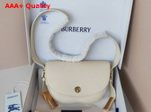 Burberry Chess Satchel in Pearl Full Grain Calf Leather Replica