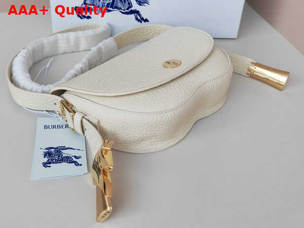 Burberry Chess Satchel in Pearl Full Grain Calf Leather Replica