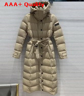 Burberry Detachable Hood Down Filled Coat in Beige Replica