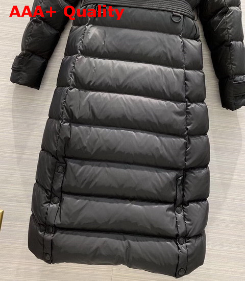 Burberry Detachable Hood Down Filled Coat in Black Replica