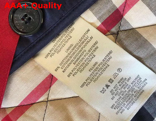 Burberry Diamond Quilted Jacket in Navy Replica