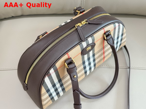Burberry Highlands Bowling Bag in Sand Replica