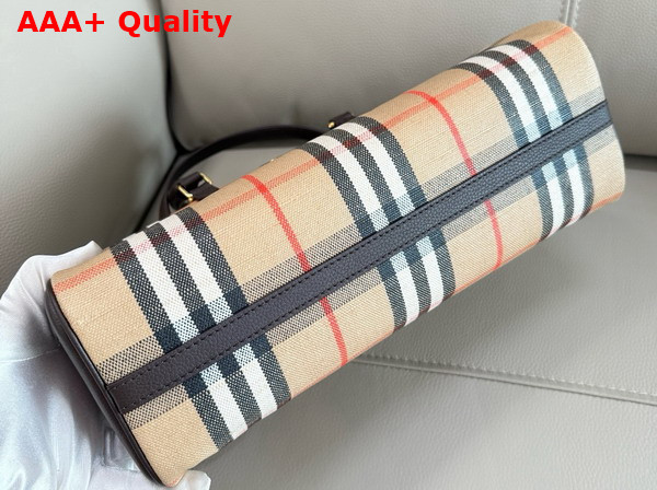 Burberry Highlands Bowling Bag in Sand Replica