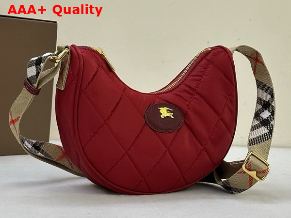 Burberry Horseshoe Crossbody Bag in Cherry Red Replica