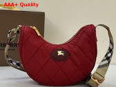 Burberry Horseshoe Crossbody Bag in Cherry Red Replica