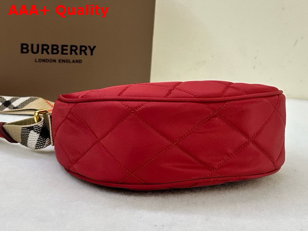 Burberry Horseshoe Crossbody Bag in Cherry Red Replica