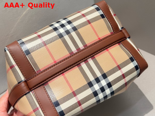Burberry Icon Stripe Econyl Drawstring Pouch in Archive Beige Replica