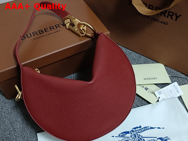 Burberry Knight Arc Bag in Rust Grainy Calf Leather Replica