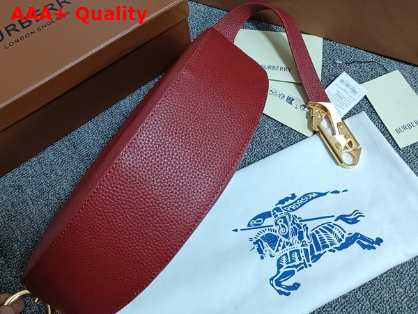 Burberry Knight Arc Bag in Rust Grainy Calf Leather Replica