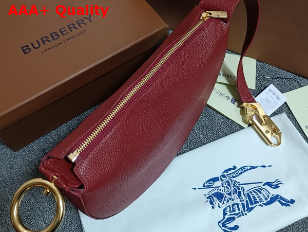 Burberry Knight Arc Bag in Rust Grainy Calf Leather Replica