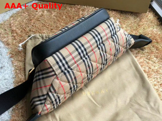 Burberry Large 1983 Check Link Bum Bag Black Replica