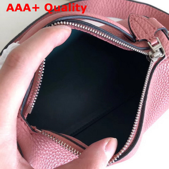 Burberry Leather Barrel Bag in Ash Rose Calf Leather Replica