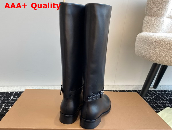 Burberry Leather Boots in Black for Women Replica