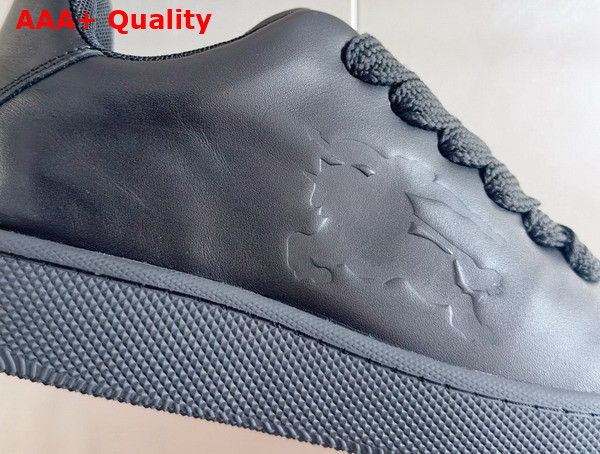 Burberry Leather Box Sneakers in Black Replica