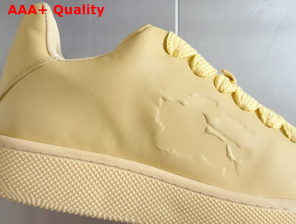 Burberry Leather Box Sneakers in Daffodil Replica
