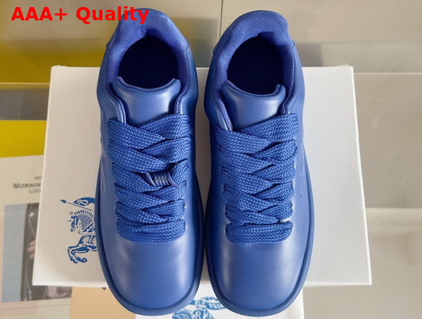 Burberry Leather Box Sneakers in Knight for Men Replica