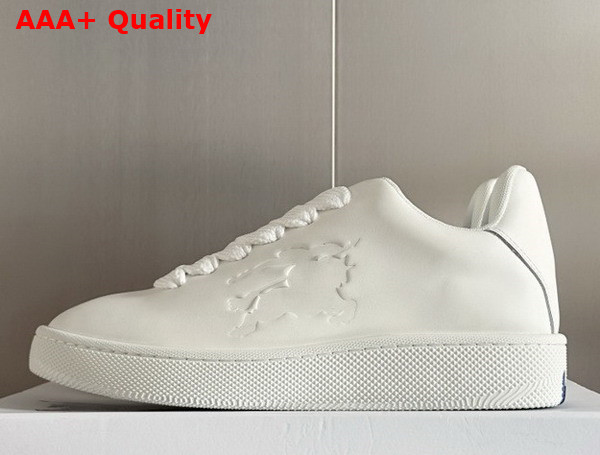 Burberry Leather Box Sneakers in White Replica
