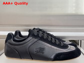 Burberry Leather Knight Runner Sneakers in Black Replica