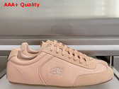 Burberry Leather Knight Runner Sneakers in Dusky Rose Replica