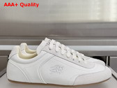Burberry Leather Knight Runner Sneakers in White Replica