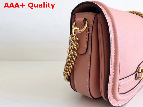 Burberry Leather Link Bag in Peach Calf Leather Replica