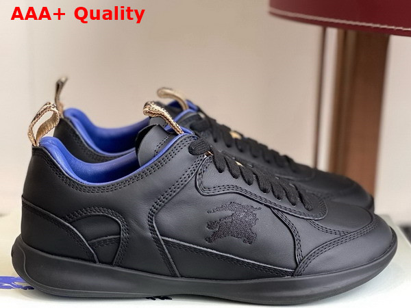 Burberry Leather Matrix Sneakers in Black Replica