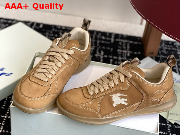 Burberry Leather Matrix Sneakers in Stock Replica