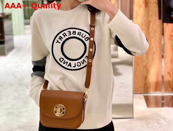 Burberry Leather Small Elizabeth Bag Warm Tan Replica