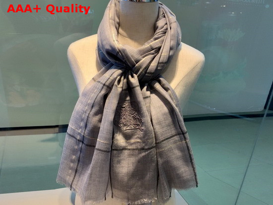 Burberry Lightweight Cashmere Scarf in Light Blue Replica