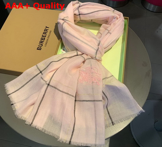 Burberry Lightweight Cashmere Scarf in Pink Replica