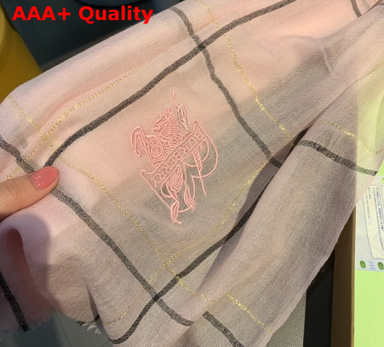 Burberry Lightweight Cashmere Scarf in Pink Replica