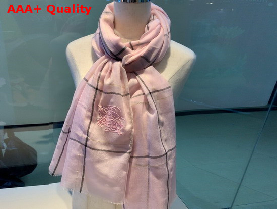 Burberry Lightweight Cashmere Scarf in Pink Replica
