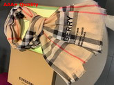 Burberry Lightweight Check Cashmere Scarf in Beige Replica