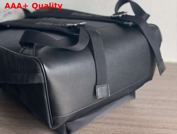 Burberry Logo Print Nylon Backpack in Black Replica