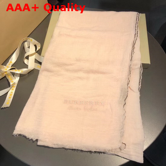 Burberry Long Cashmere Scarf in Beige Replica