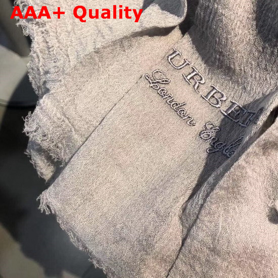 Burberry Long Cashmere Scarf in Grey Replica