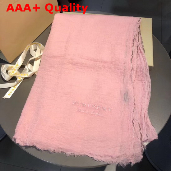Burberry Long Cashmere Scarf in Pink Replica